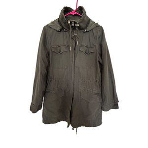 LOFT  Army Hooded Jacket  Size M/Petites